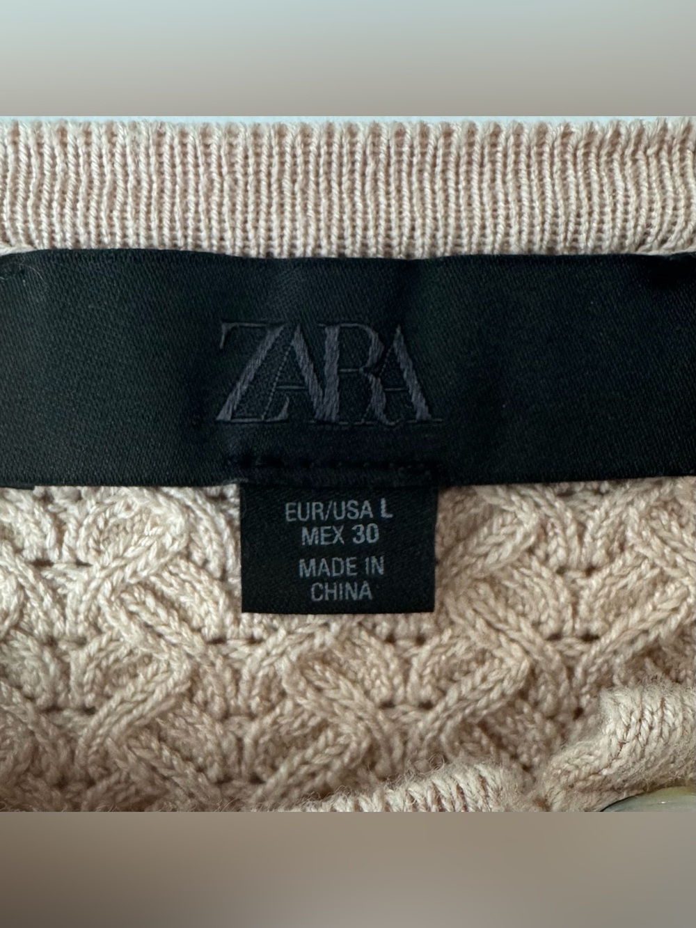Zara Blush Pink Knit Ruffle Hem Tank Top Large Coquette Cottagecore - Picture 5 of 7